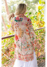 CIENNA ROUGE BLOOM  KIMONO